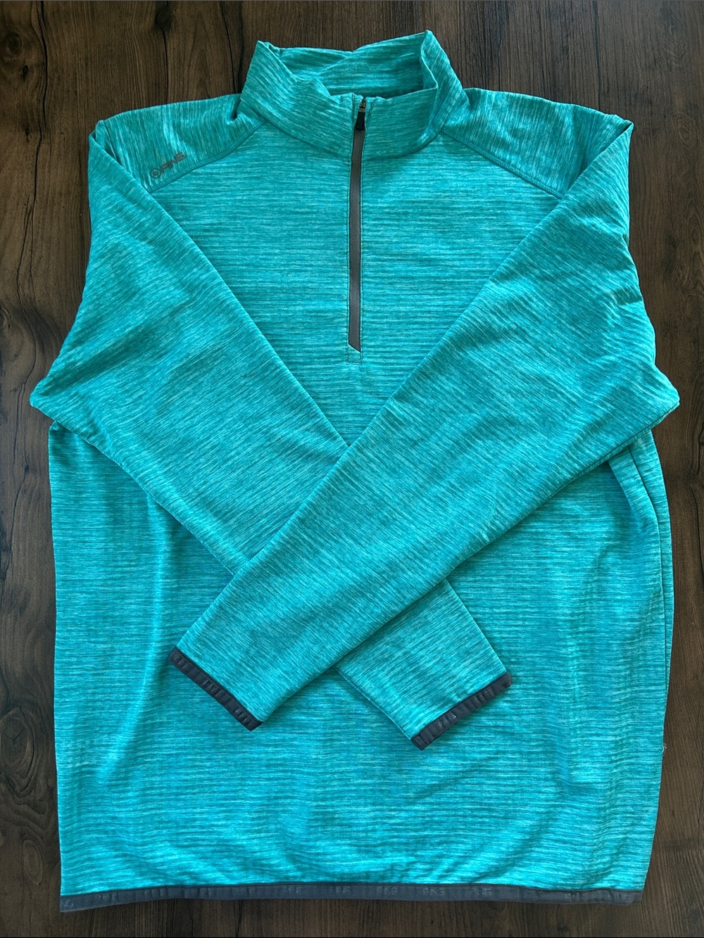 Ping Men’s Teal Quarter-Zip Pullover